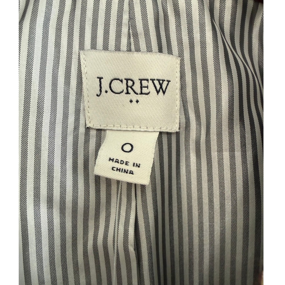 J.Crew Factory Wool Blend Schoolboy Blazer Houndstooth Camel Size 0 NWT - Picture 7 of 9